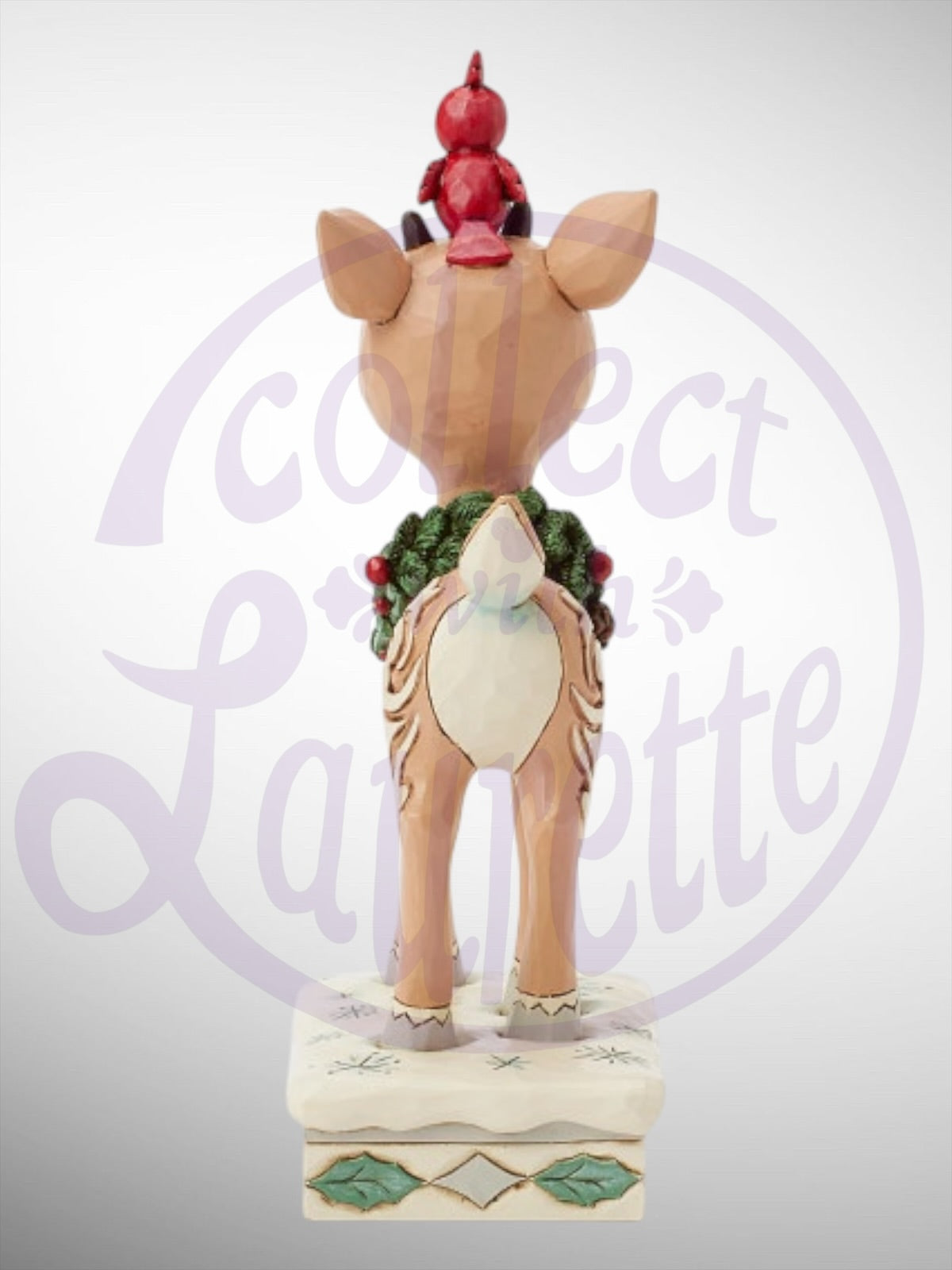 Jim Shore Rudolph Traditions - Woodland Rudolph with Red Bird Figurine
